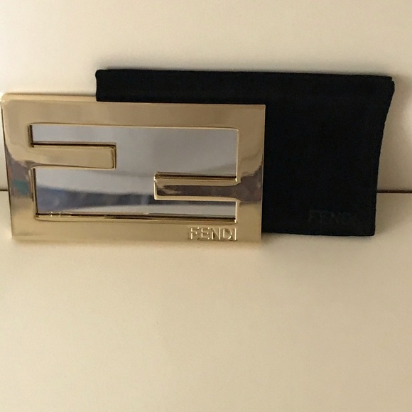 Fendi Accessories - RARE FENDI Compact Mirror With Fendi Pouch